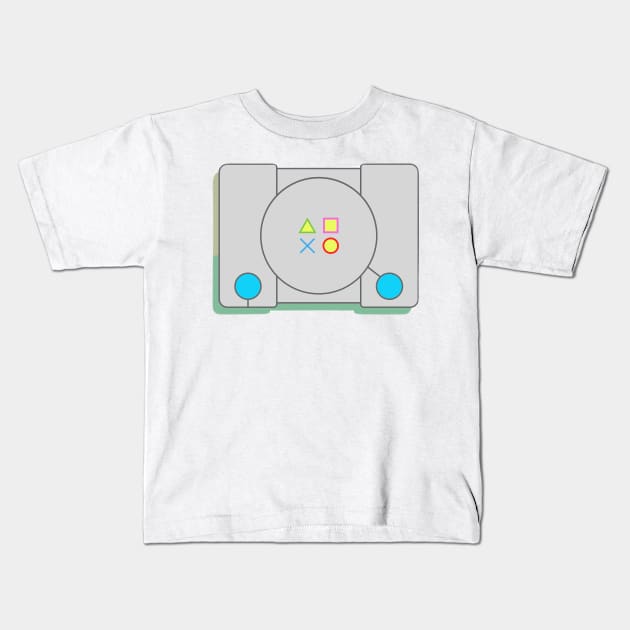 Cartoon Console Device Kids T-Shirt by DamLas